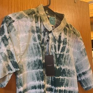 NWT Sunrise Kingdom Vintage Tie-Dye Button Up Shirt